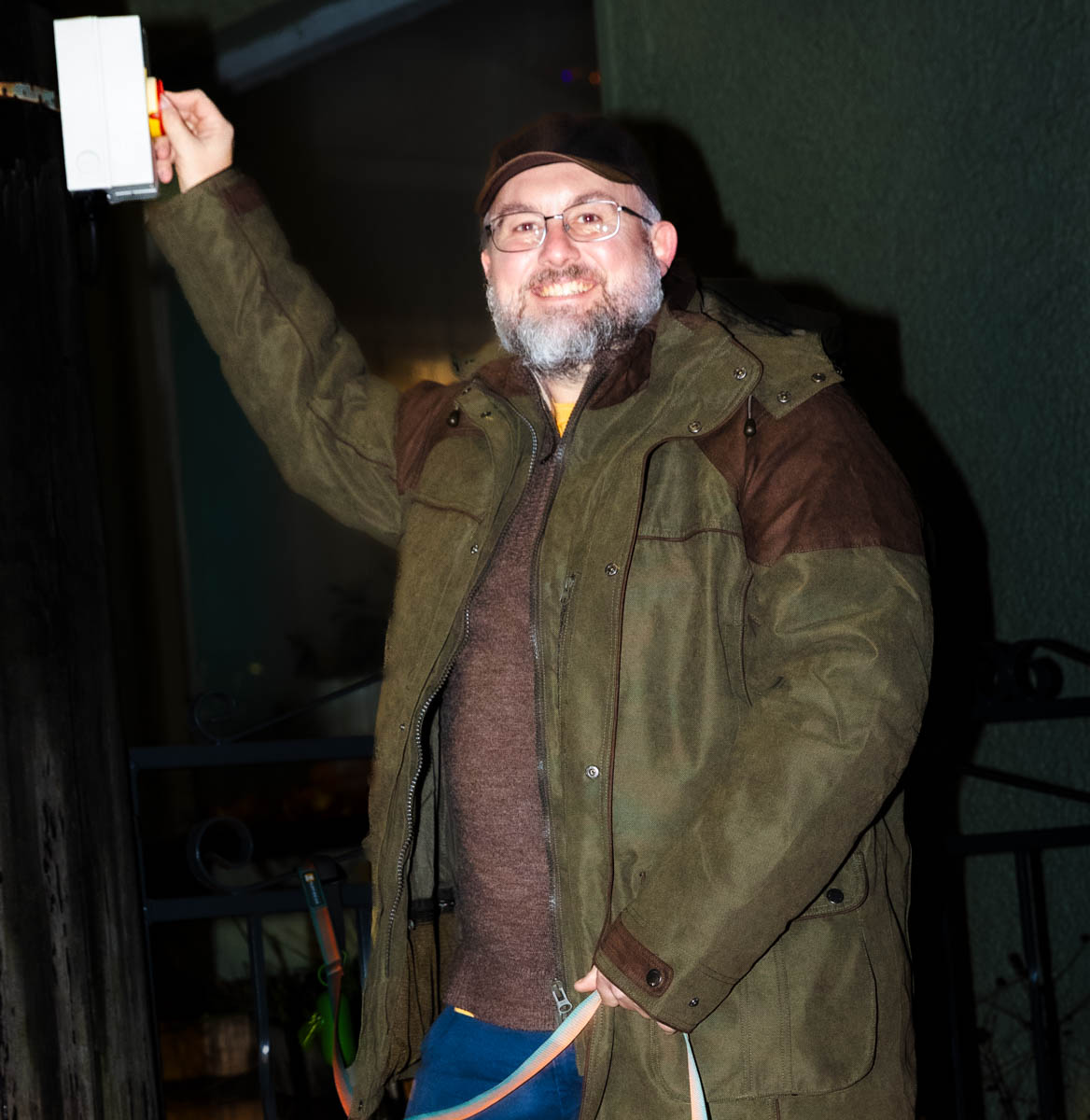 Piers Camp at the Christmas lights switch-on