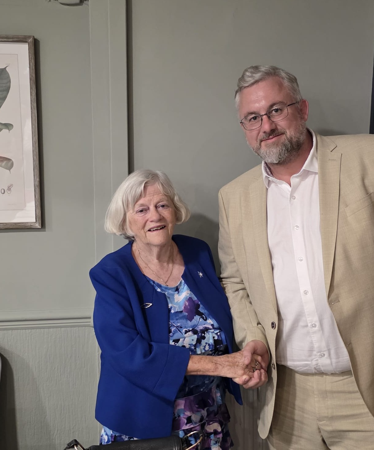 Piers Camp with Ann Widdecombe